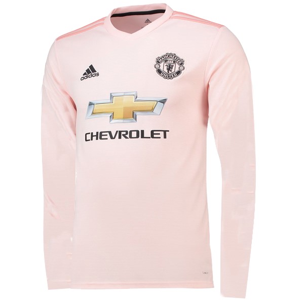 Camiseta Manchester United 2ª ML 2018-2019 Rosa